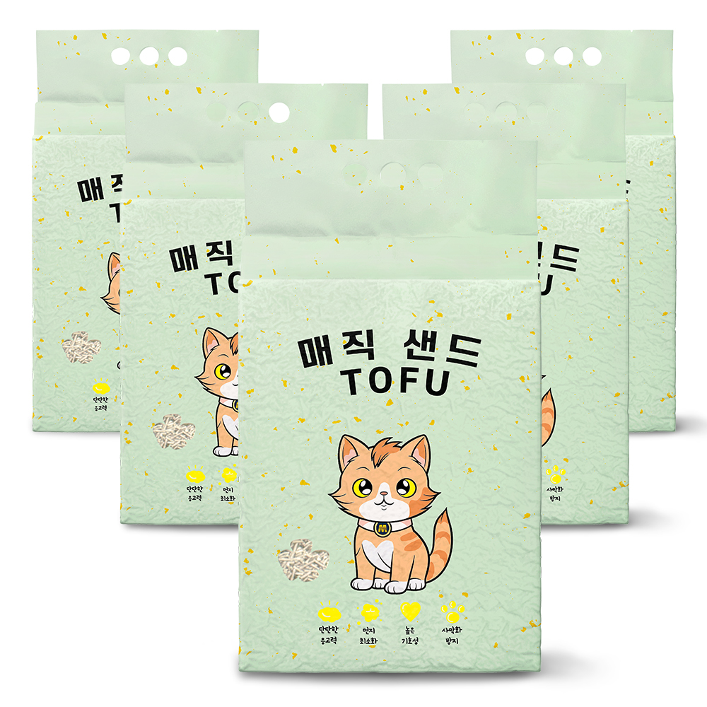메디펫 매직 고양이 두부모래 가는입자, 녹차향, 10L, 5개 가격 추이 메디펫 매직 고양이 두부모래 가는입자, 녹차향, 10L, 5개 - 최저가 21,745원