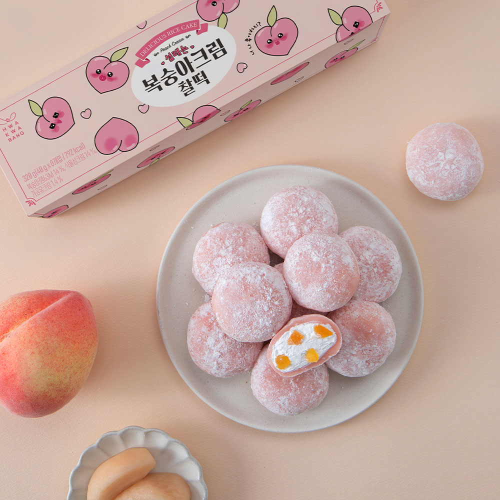 화과방 설레는 복숭아크림찰떡, 40g, 8개입, 2박스 가격 추이 화과방 설레는 복숭아크림찰떡, 40g, 8개입, 2박스 - 최저가 13,900원