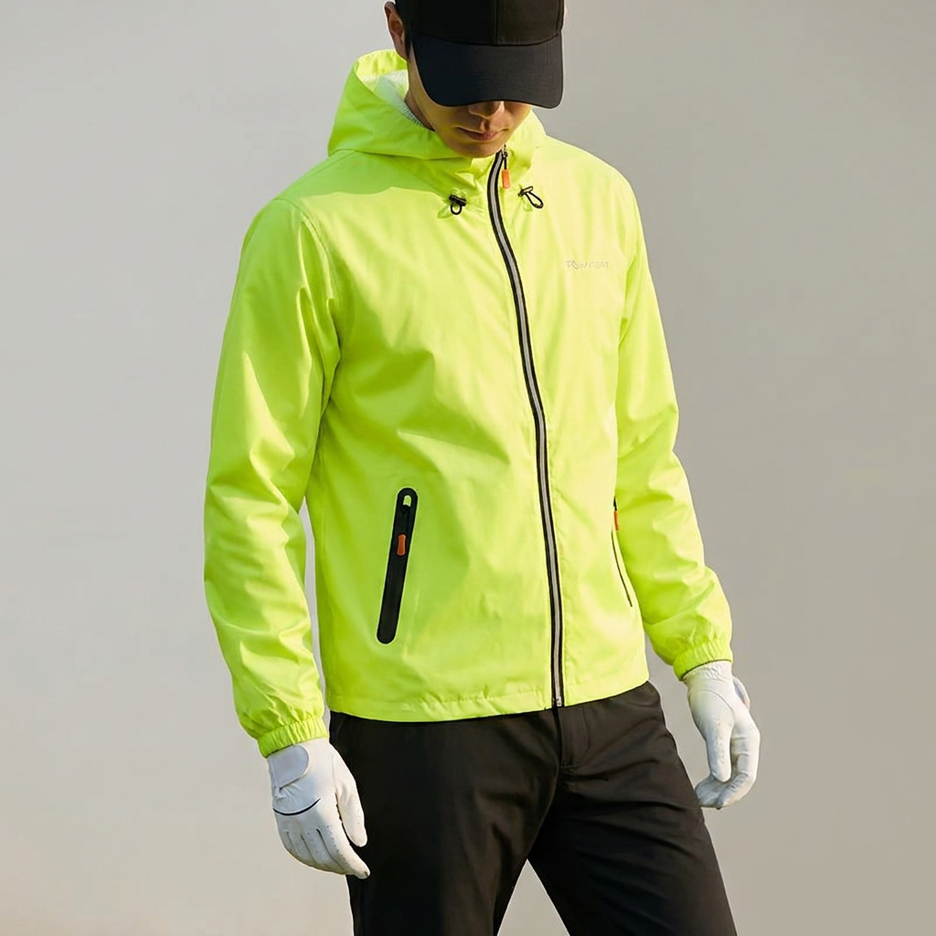남여 휴대 편한 초경량 골프 우의 레인슈트 비옷 상하세트 런닝 바람막이, 그린, 3XL, 1개
