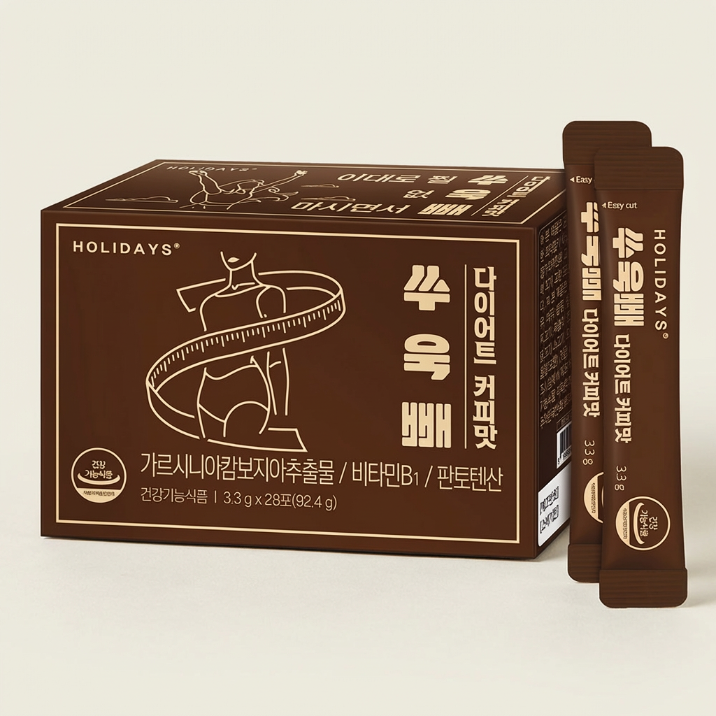 홀리데이즈 쑤욱빼 다이어트 커피맛, 3.3g, 28포, 1박스