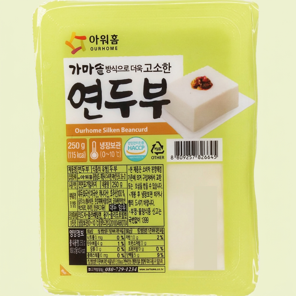 아워홈 연두부, 250g, 6개입, 1개