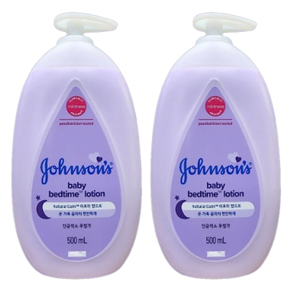 마켄트 존슨즈 베드타임 베이비 로션, 500ml, 2개
