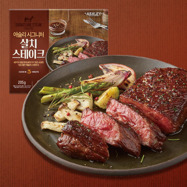 애슐리 시그니처 살치 스테이크, 소스포함, 200g, 4팩