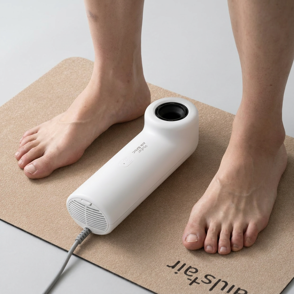 플러스에어 초소형 바디 드라이어 에어베이직, BD-100-1, 화이트, 1개