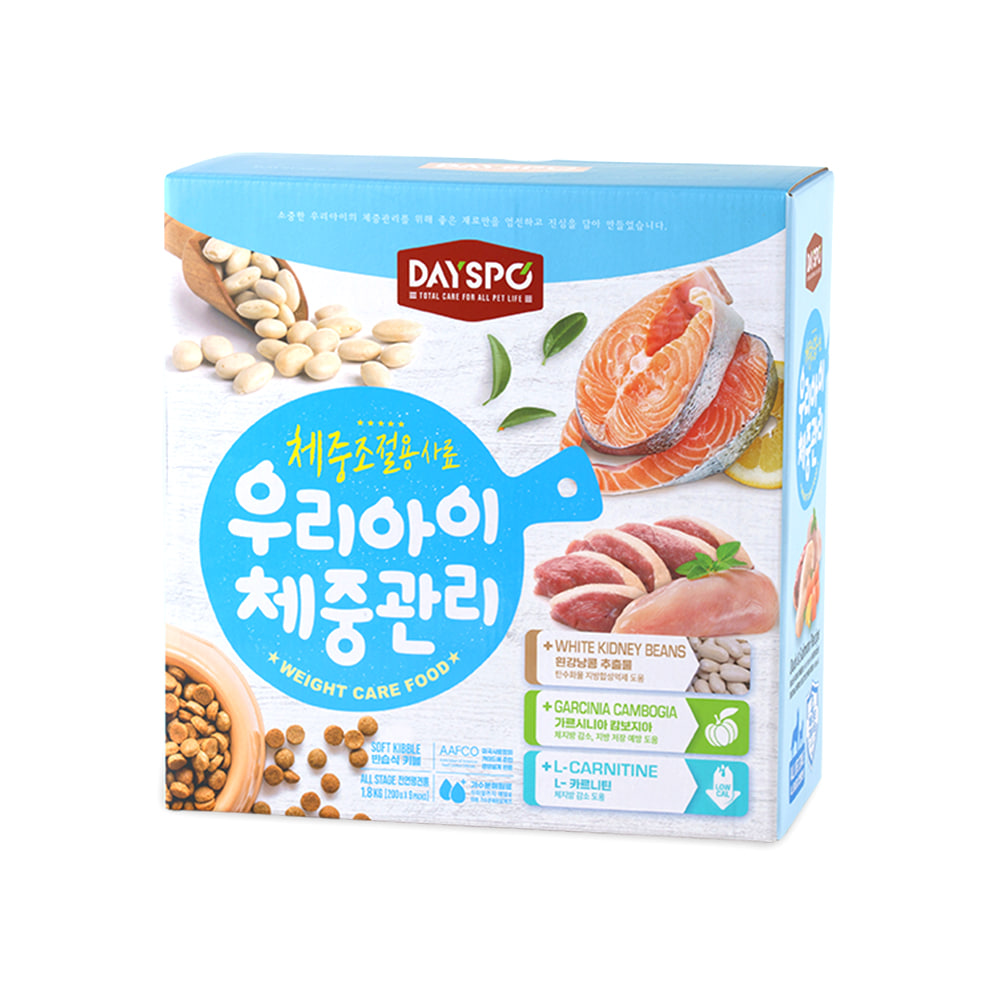 데이스포 우리아이 체중관리 강아지, 연어+오리, 1.8kg, 1개