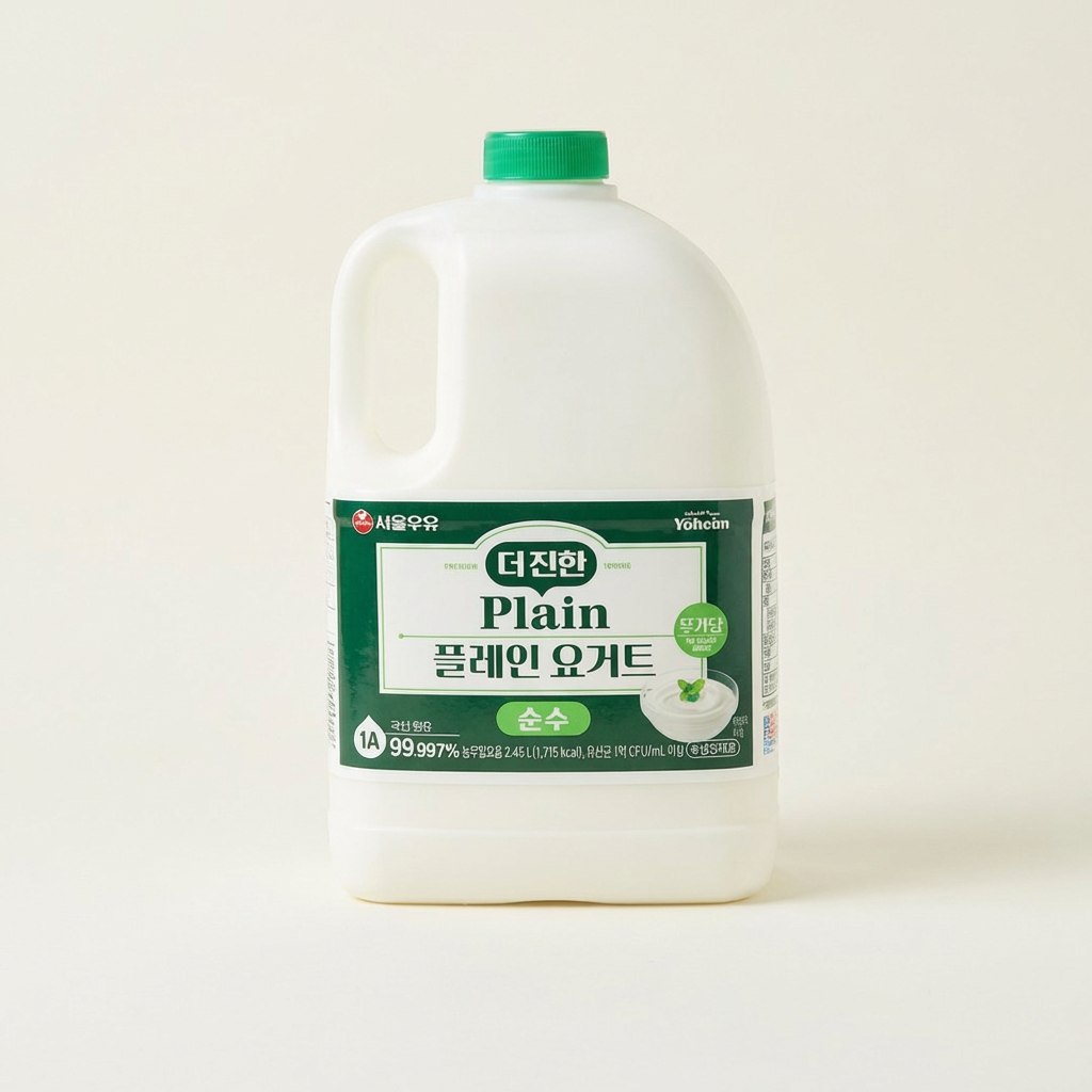 서울우유 더 진한 플레인 요거트, 2.45L, 1개
