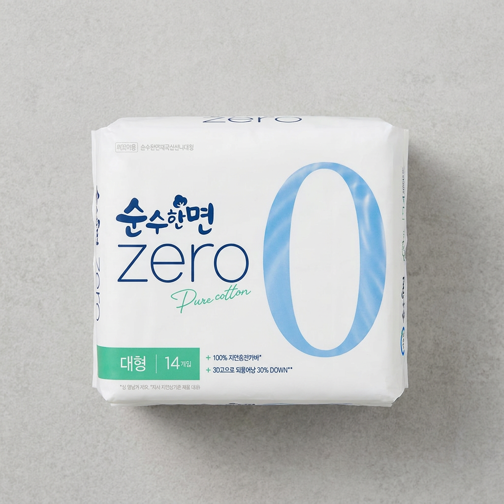순수한면 제로 오버나이트, 8개입, 5팩