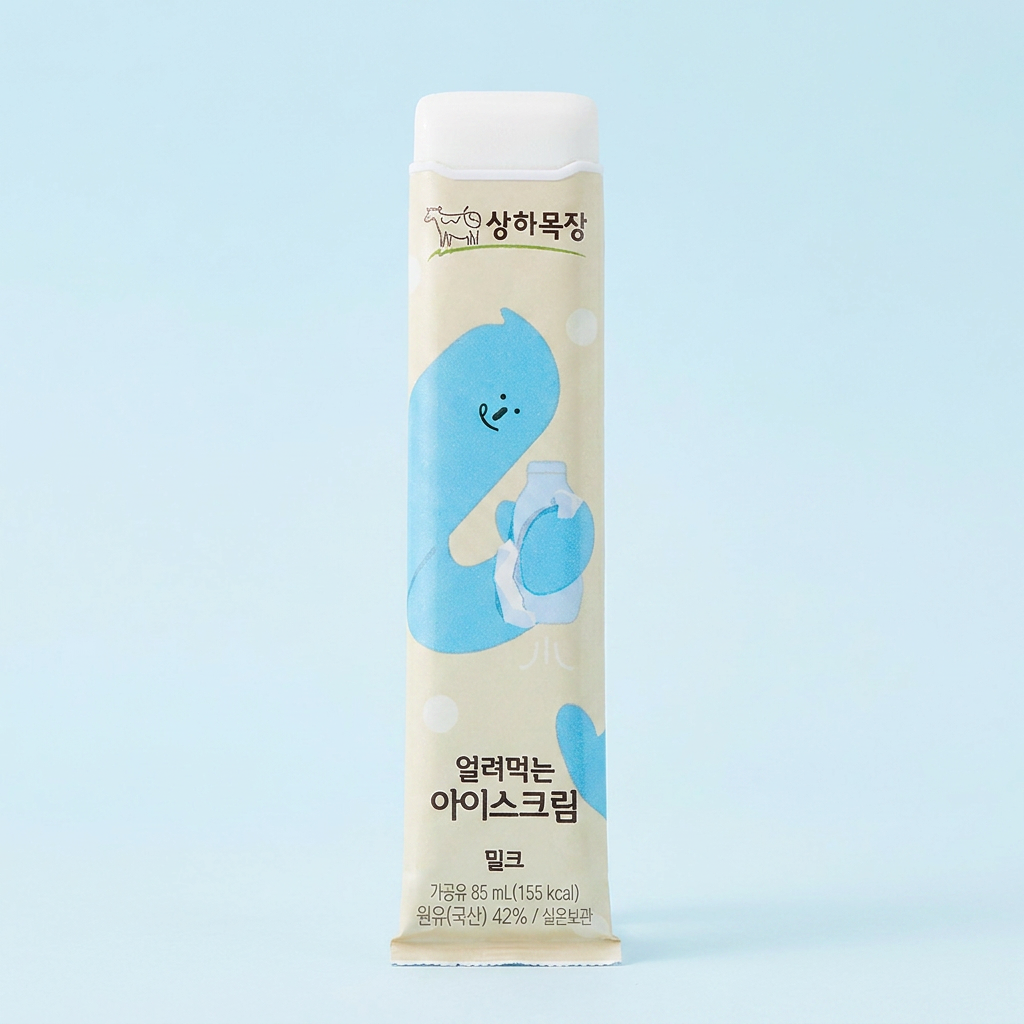 상하목장 얼려먹는 아이스크림, 밀크, 85ml, 24개