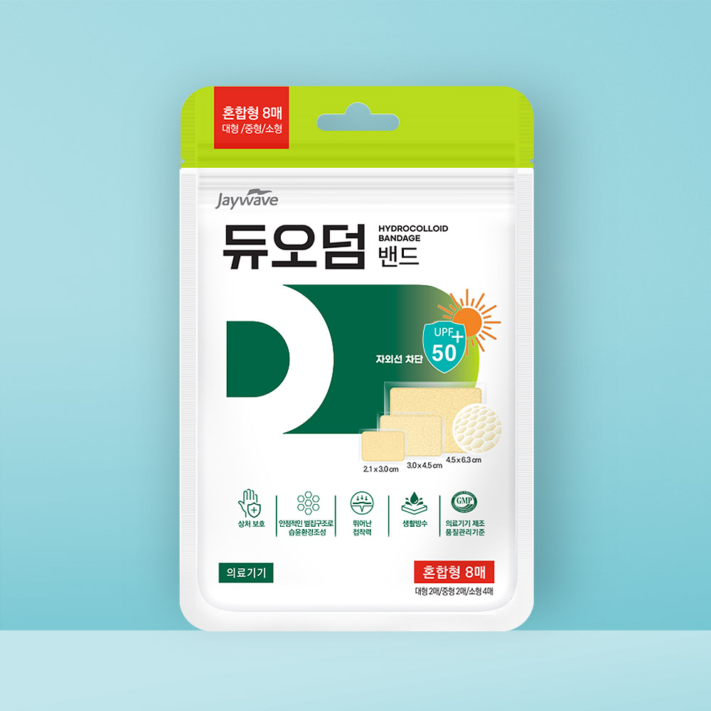 주식회사 제이웨이브 듀오덤 밴드, 혼합형, 8매입, 1개