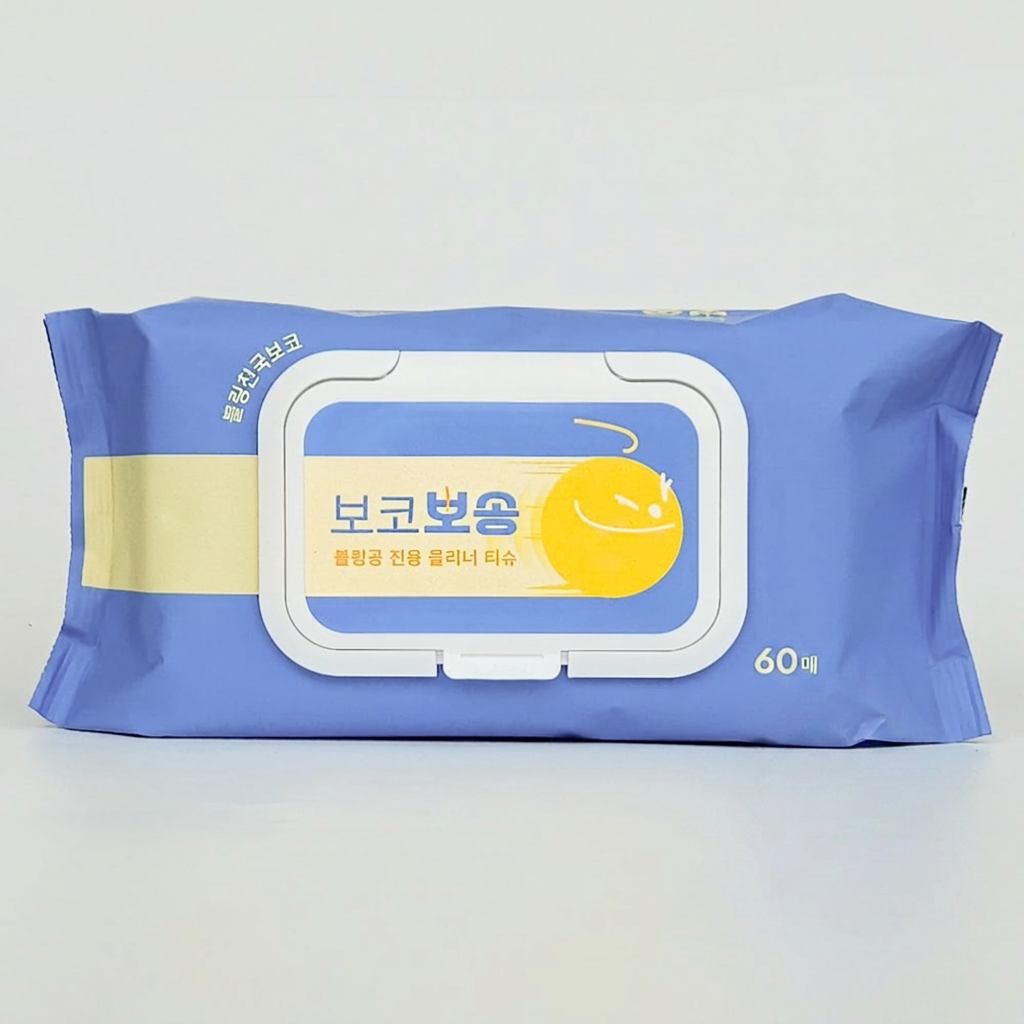 보코 보송 볼링공 전용 크리너 티슈, FREE, 60매, 1개