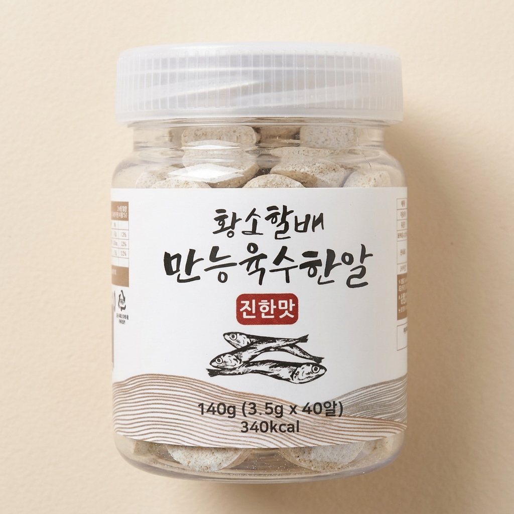 황소할배 만능육수한알 진한맛, 3.5g, 40알