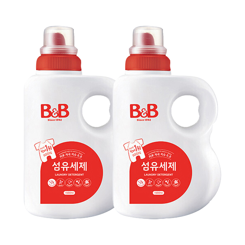 주식회사 아이앤코 비앤비 섬유세제, 1.5L, 2개