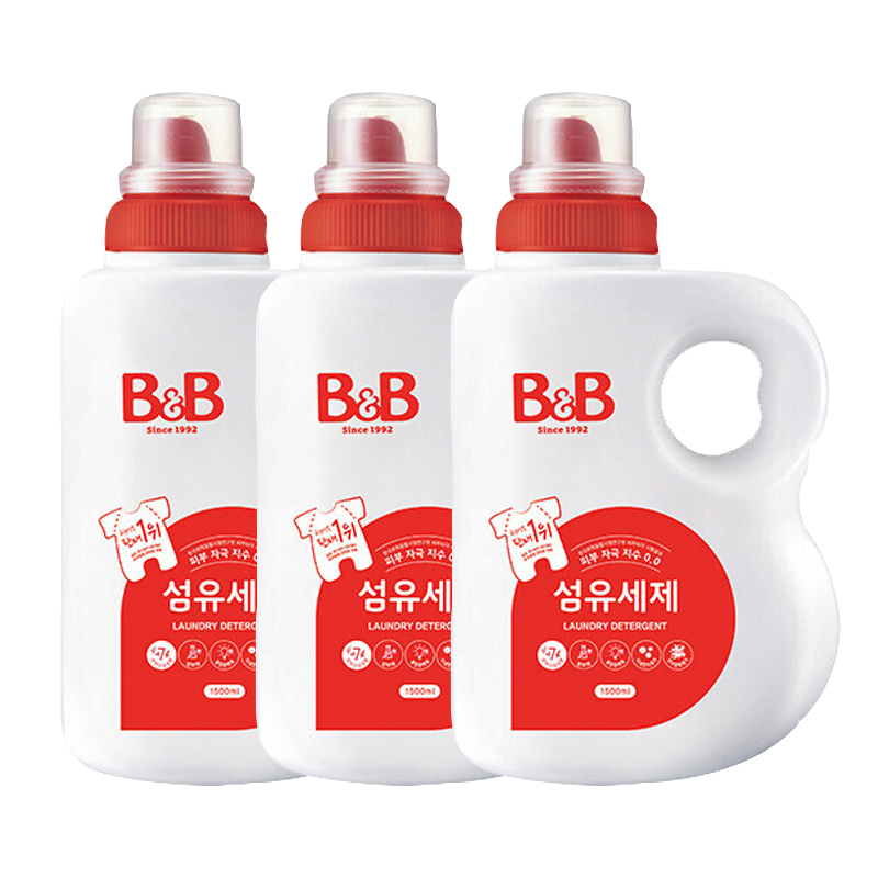 비앤비 섬유세제, 1.5L, 3개