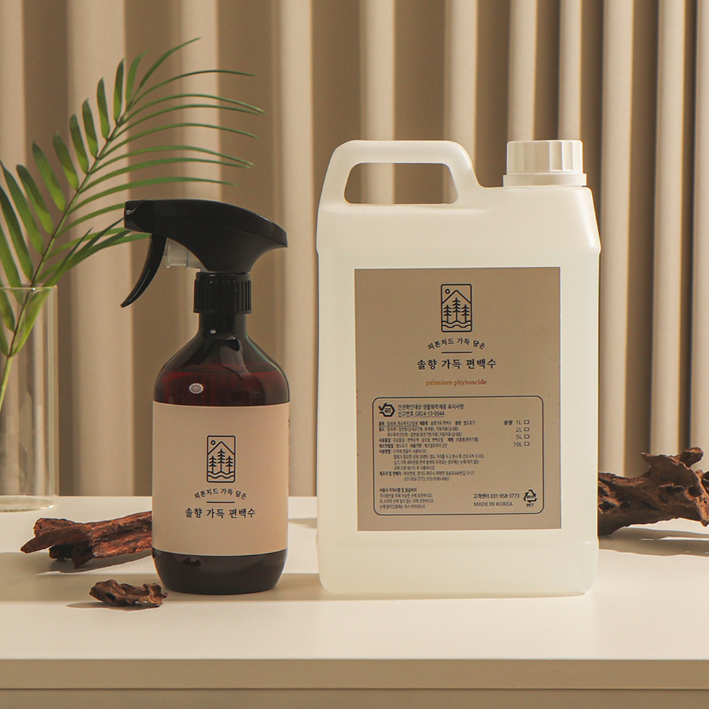 솔향가득 편백수 + 스프레이 공병, 2L, 1개