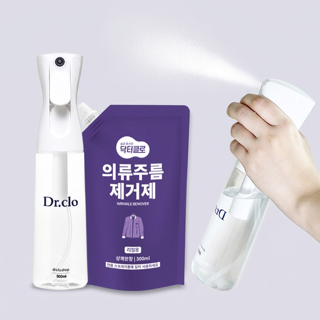 닥터클로 의류주름제거제, 탈취 살균, 300ml, 스프레이포함, 1개