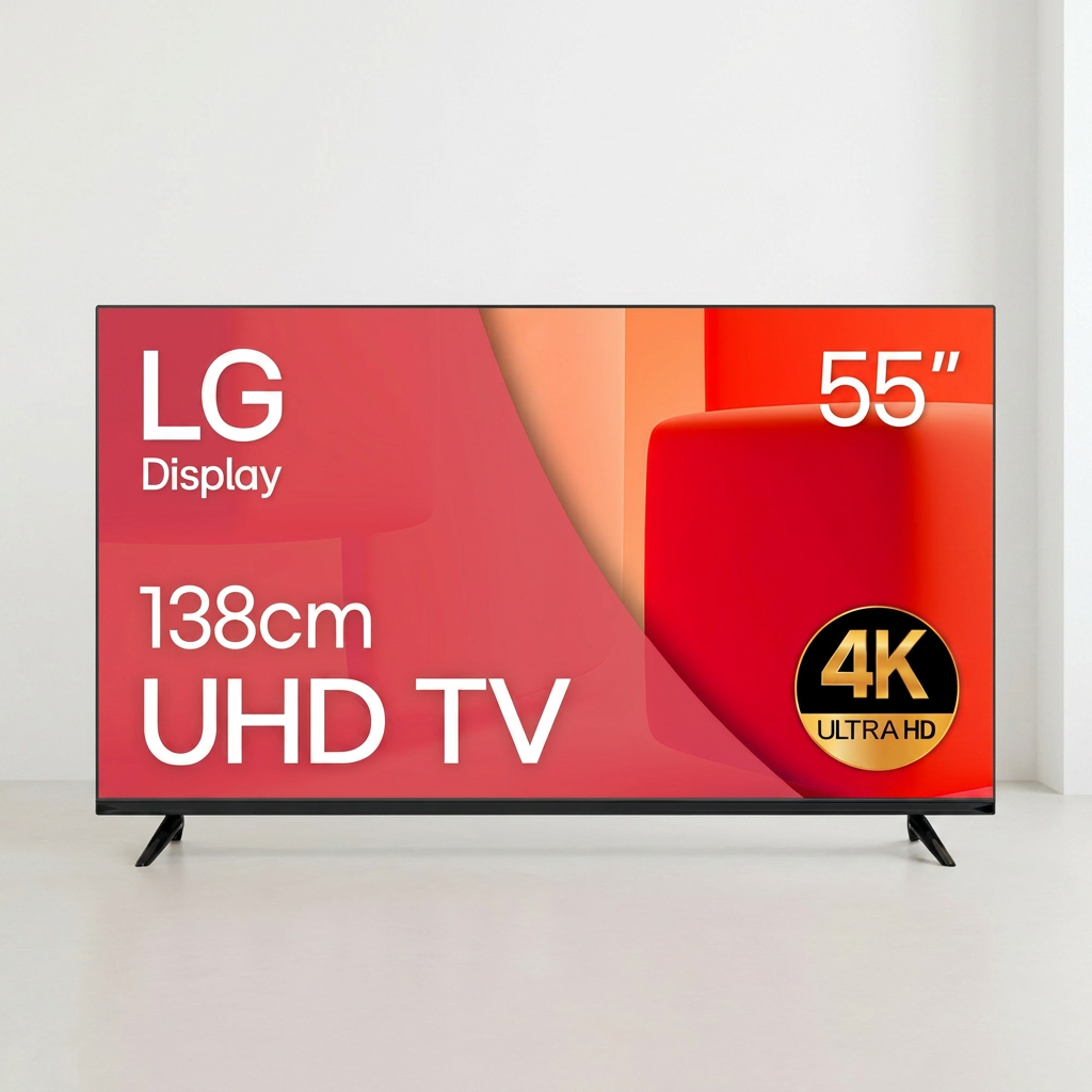 와우피프티 UHD LED TV, 55인치, 스탠드형, 방문설치