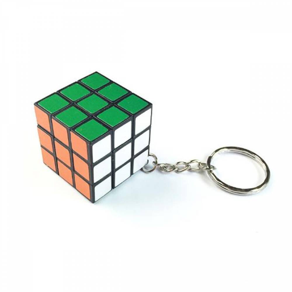 NEAROUND 3x3 컬러 루빅스큐브 키체인, 6027, 3cmx3cmx3cm, 1개