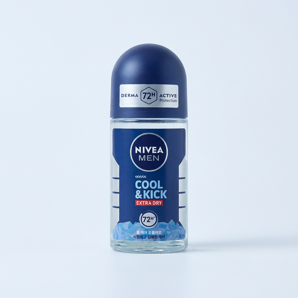 니베아 맨 데오드란트 롤온 쿨앤킥, 50ml, 2개