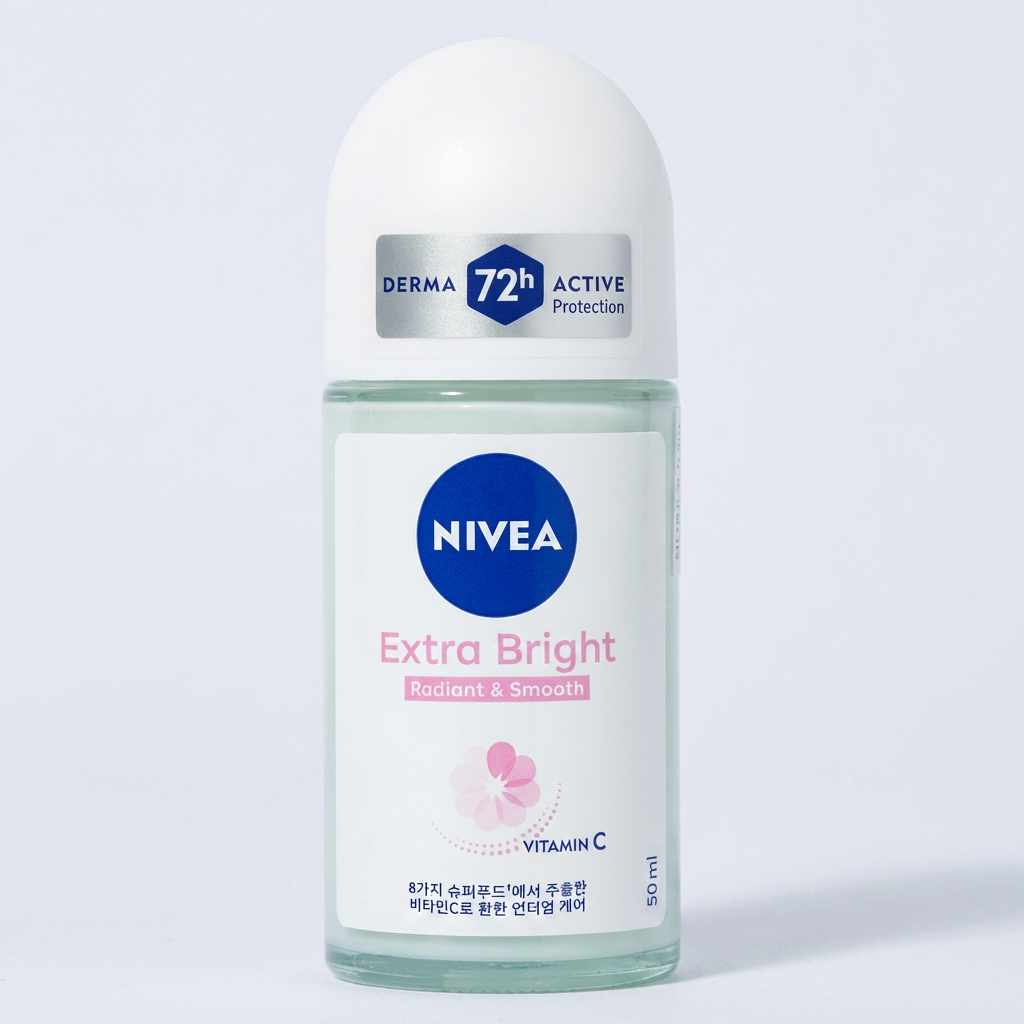 니베아 데오드란트 롤온 엑스트라 브라이트, 50ml, 1개