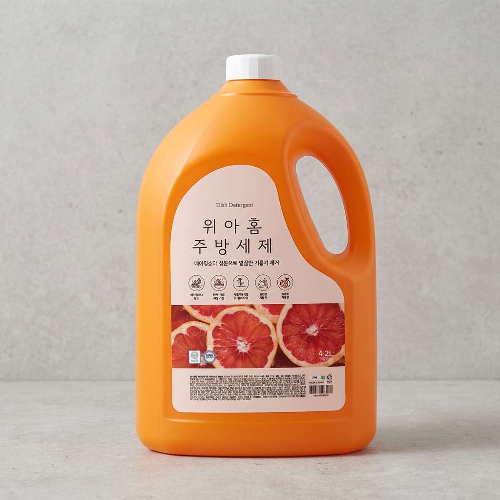 위아홈 주방세제 자몽향, 4.2L, 2개