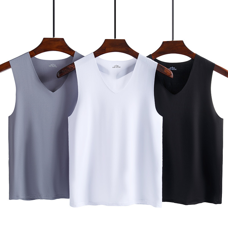 코리본 남성 쿨링 심리스 브이넥 나시, 3종, 3XL , 1세트