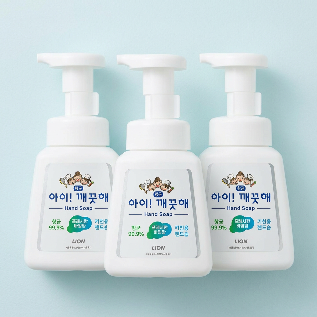 아이깨끗해 향균 폼 핸드 솝 본품 리필세트, 키친, 850ml, 1세트