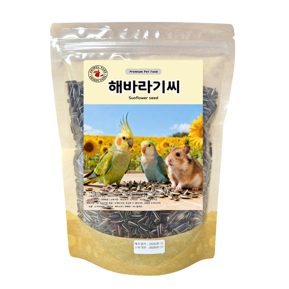 애니몰파크 애니몰파크 깨끗한 해바라기씨, 400g, 1개