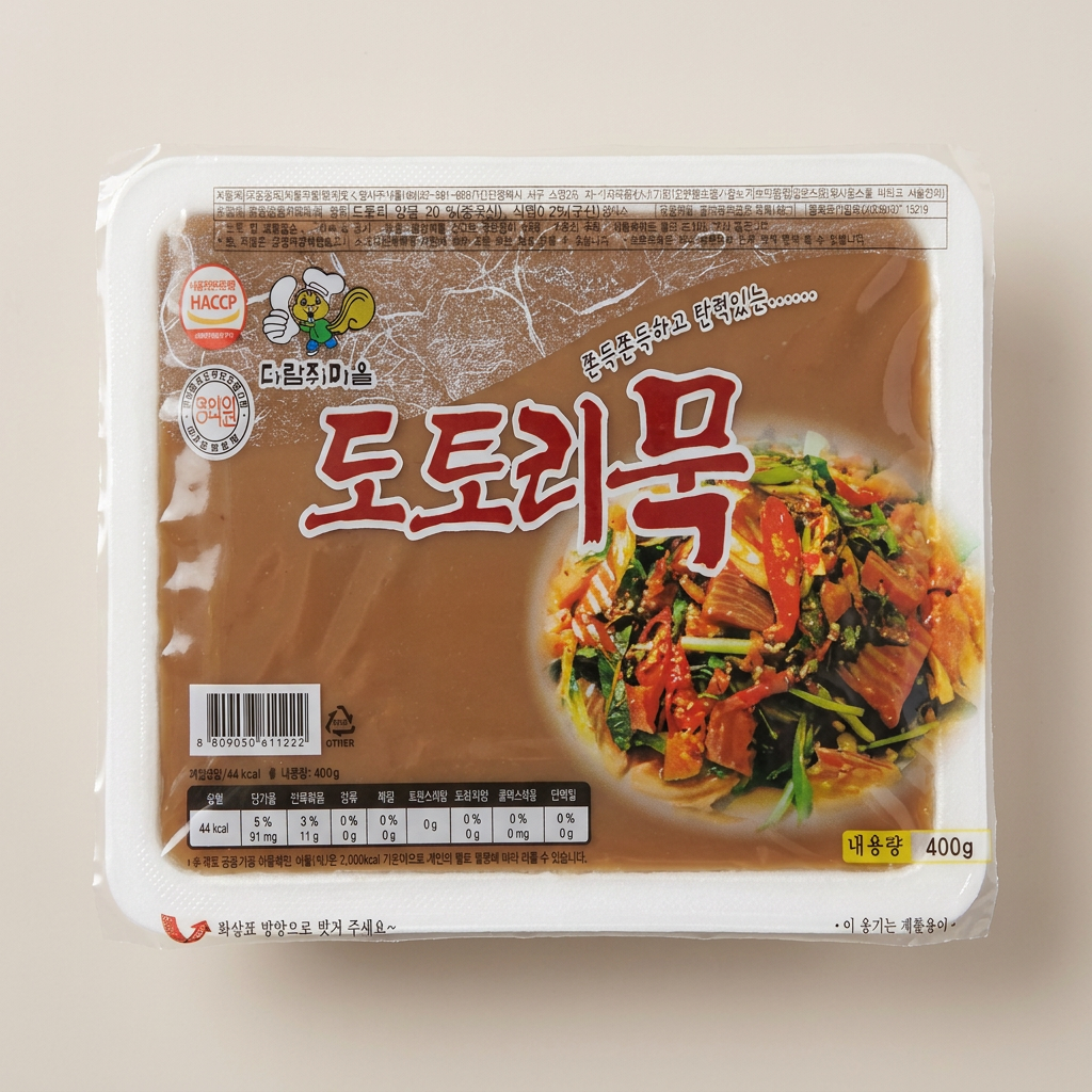 다람쥐마을 도토리묵, 400g, 10개