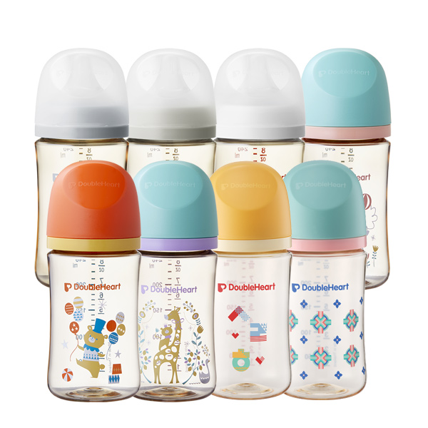 더블하트 모유실감 3세대 PPSU 젖병 트윈팩 , 서커스베어, 240ml, 2개입, 1개