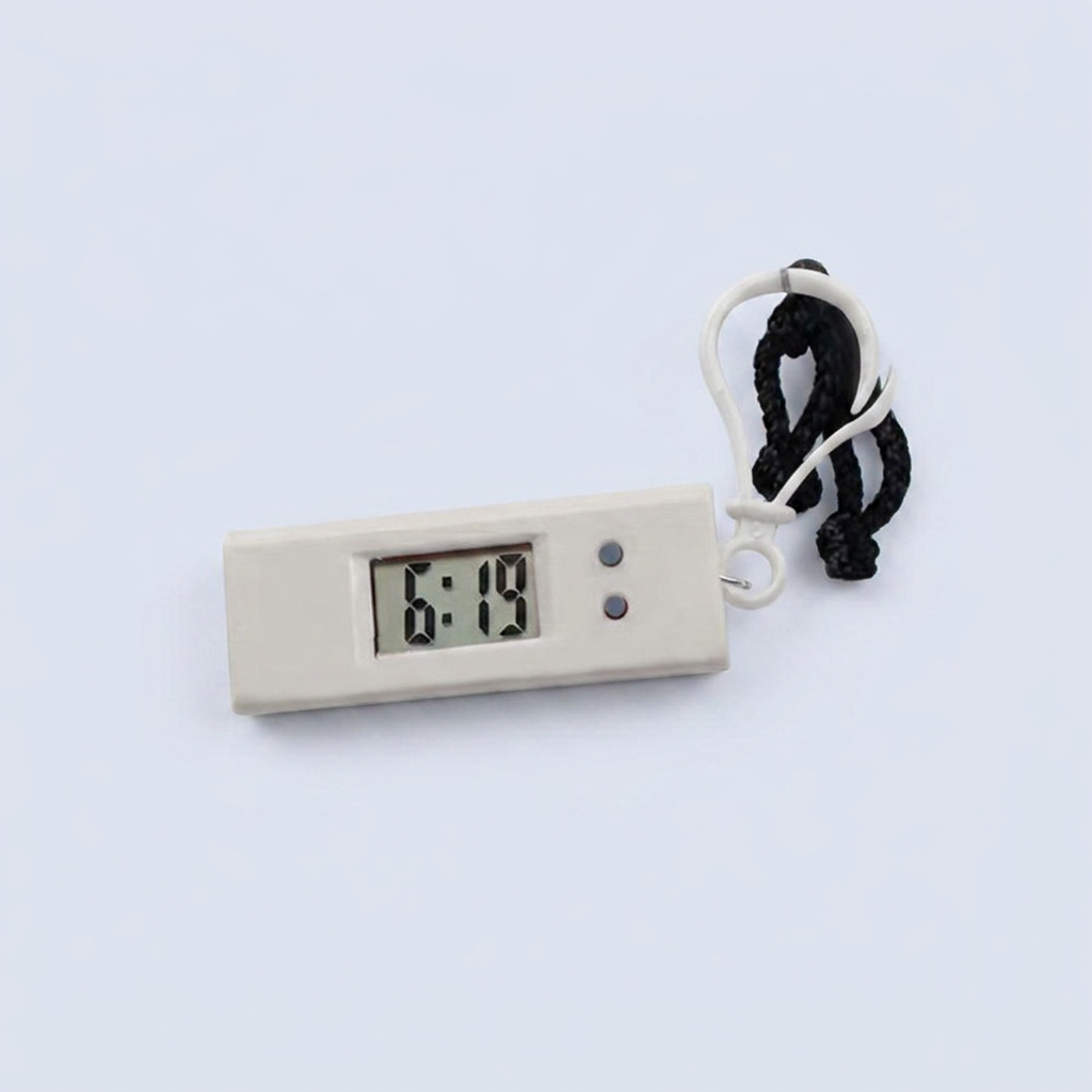 시험용 전자시계 키링, DD-13151, 블랙, 1개