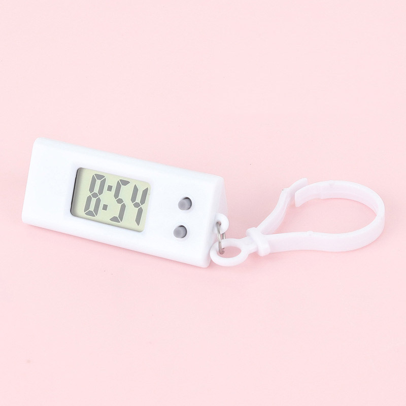 전자시계 키링 DD-13151, 화이트, 1개