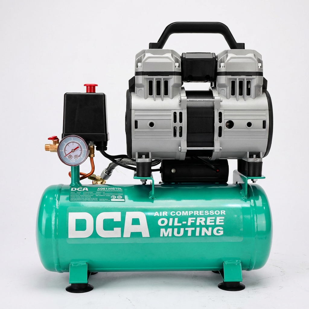 DCA 오일리스 무오일 콤프레샤 AQE1300/10L, 1개