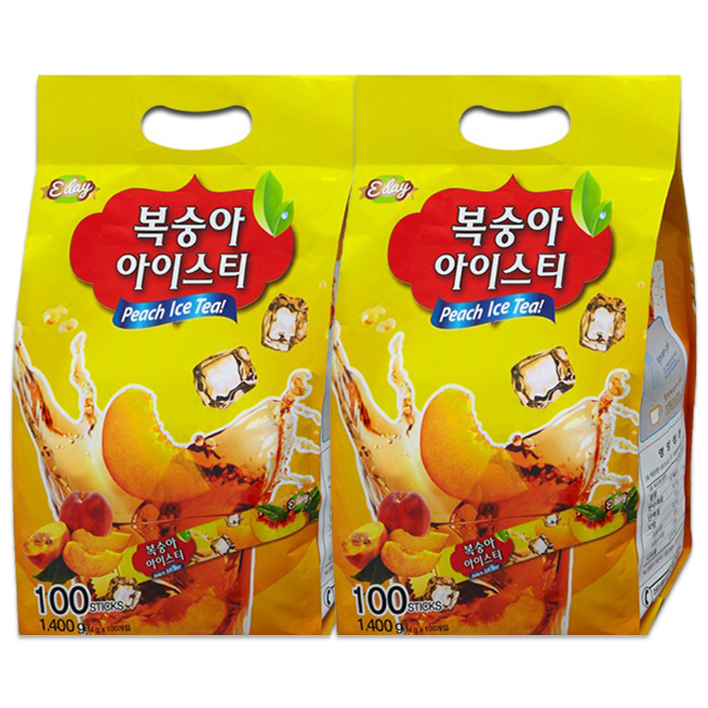 이데이 복숭아아이스티, 14g, 100포, 2개