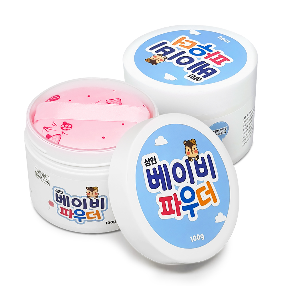 주식회사 삼원헬스플러스 삼현 베이비 파우더, 100g, 2개
