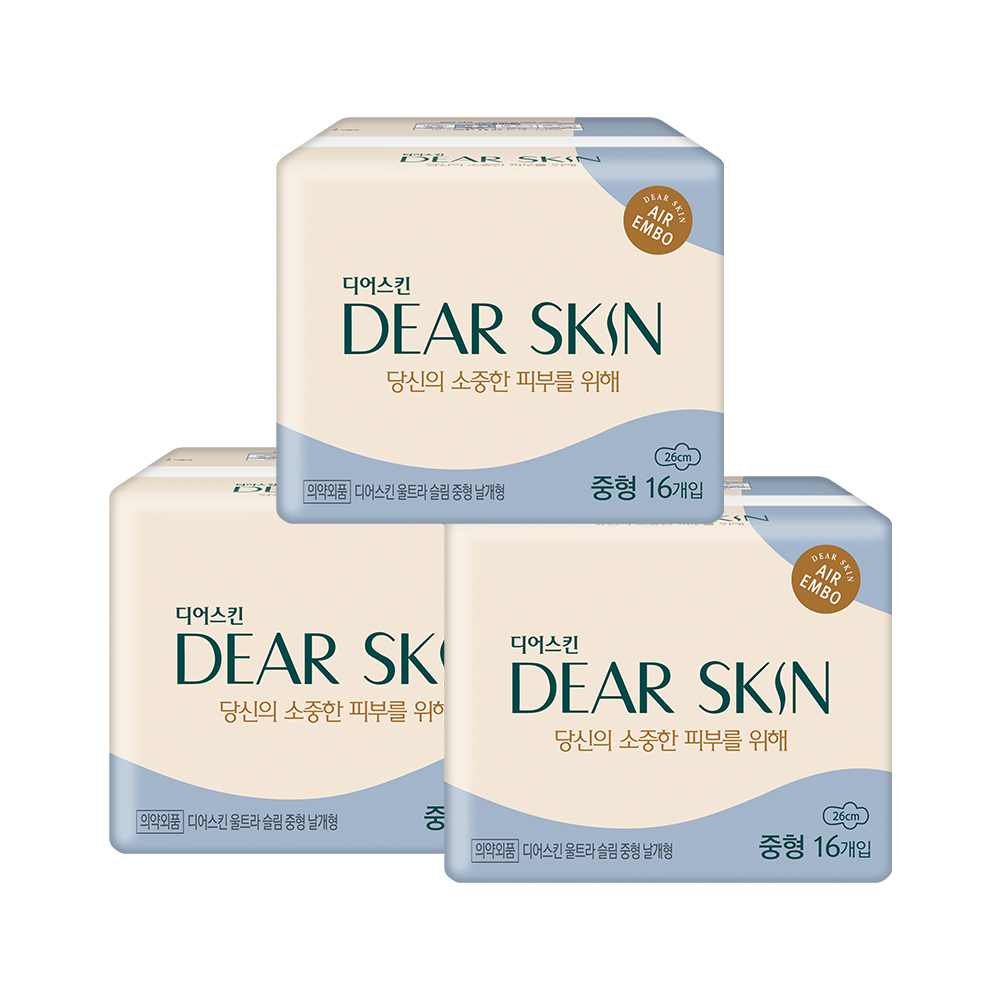 깨끗한나라 디어스킨 에어엠보 생리대, 중형, 16개입, 3팩 가격 추이 깨끗한나라 디어스킨 에어엠보 생리대, 중형, 16개입, 3팩 - 최저가 8,800원