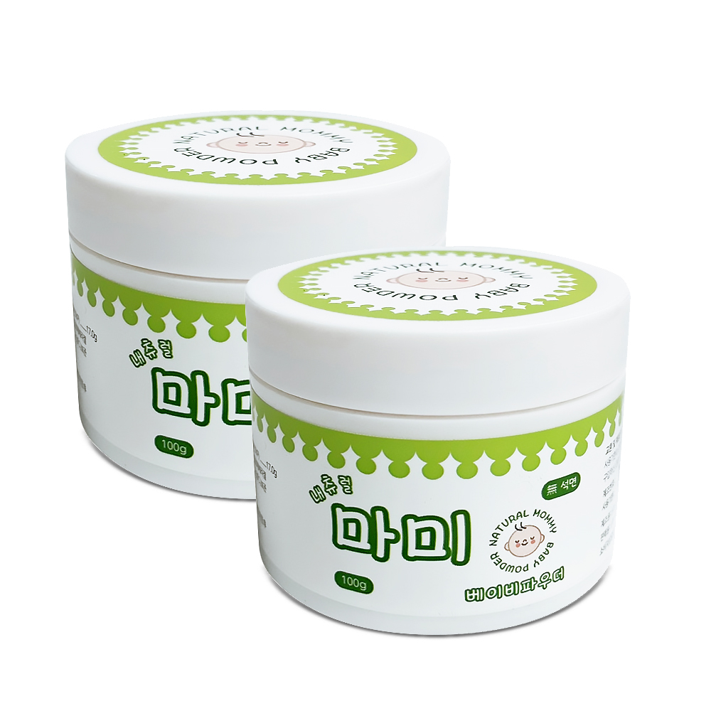 내츄럴마미 베이비파우더, 100g, 2개