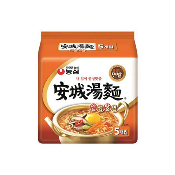 농심 안성탕면, 125g, 5개