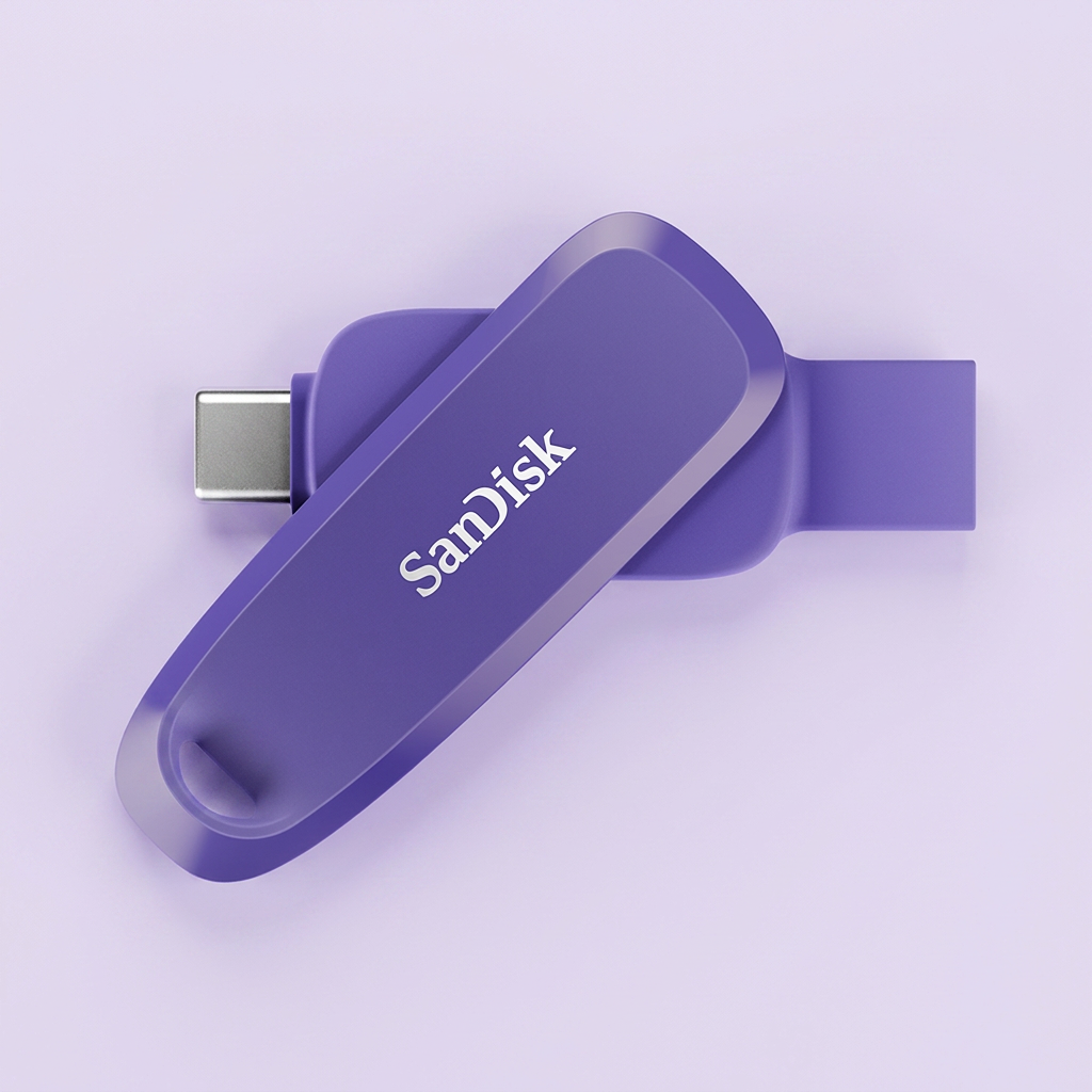 샌디스크 폰 드라이브 Type-C SDDDC6, OTG, USB 3.2, 퍼플, 128GB, 1개