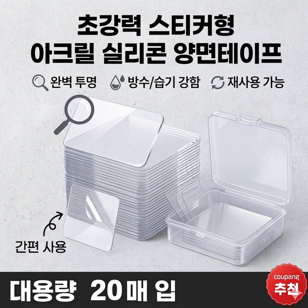 매직 젤리 양면 스티커, 60개