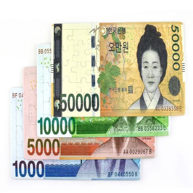 포포 어르신 퍼즐 지폐 퍼즐 35피스, 만원, 1개