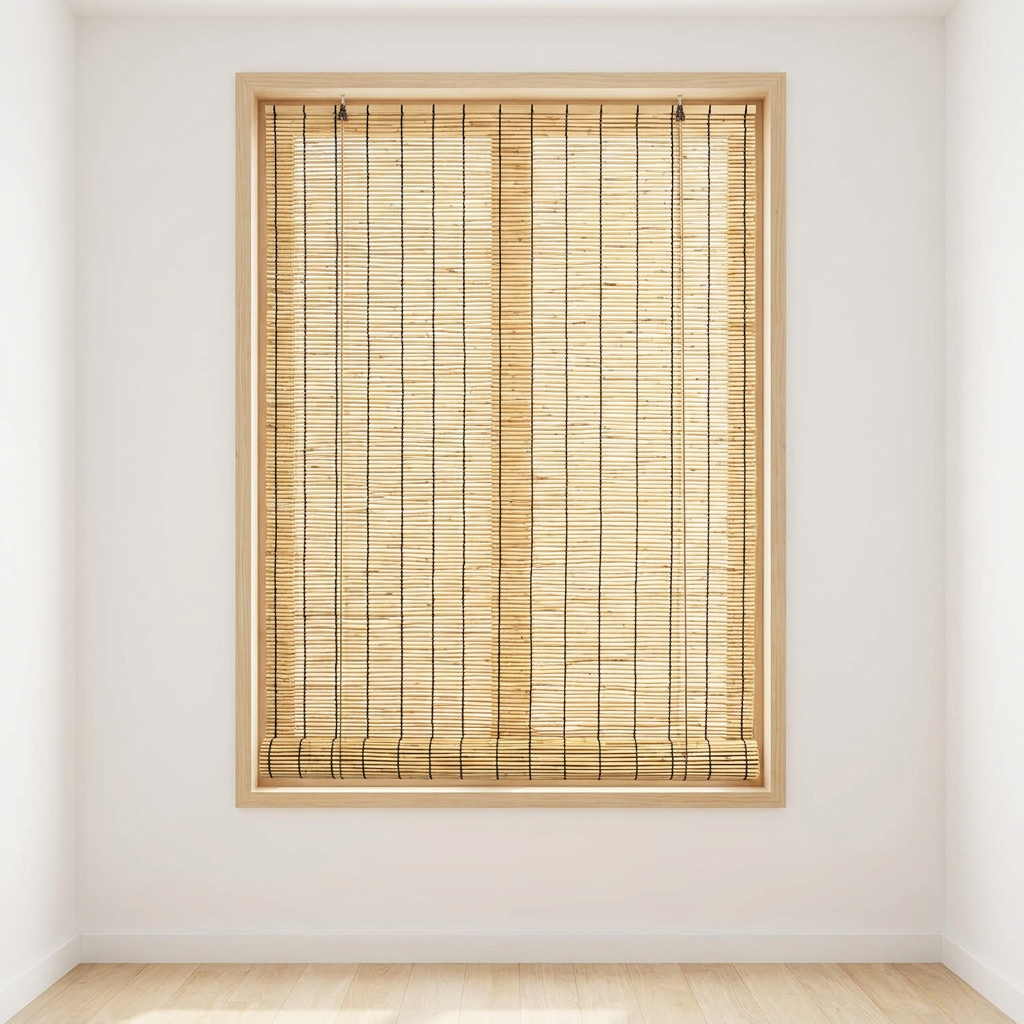 제일조아 갈대발 대나무발 인테리어 난간 가리개 햇빛 차단 시선 창문, 중, 120x165cm