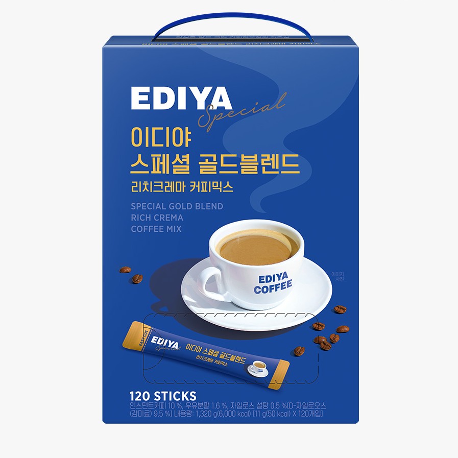 이디야 스페셜 골드블렌드 리치크레마 커피믹스, 11g, 120개