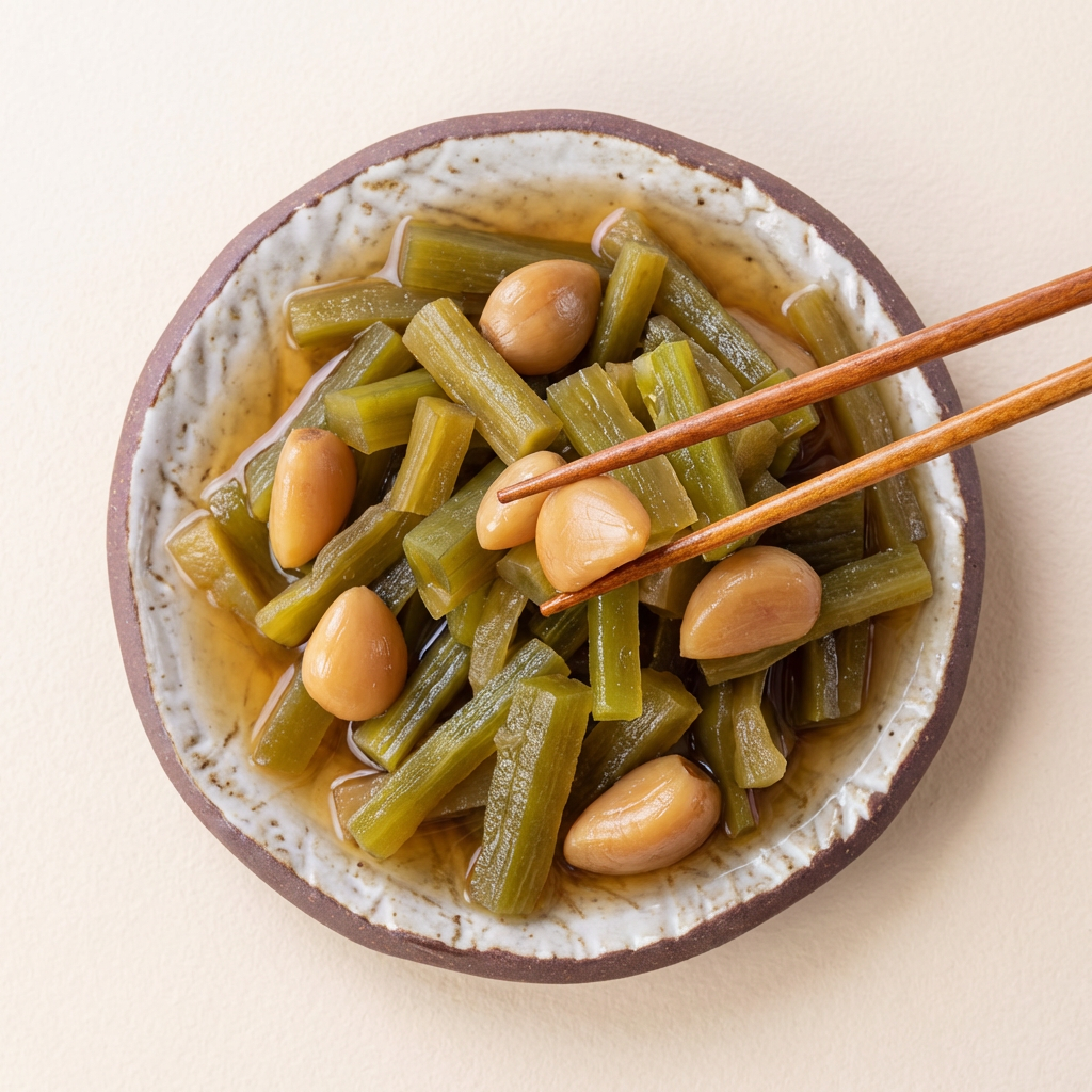 오독오독 궁채 알마늘 장아찌, 1kg, 1팩