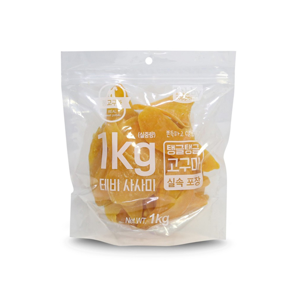 테비 고런치 대용량 강아지간식, 탱글탱글 통고구마, 1kg, 1개 가격 추이 테비 고런치 대용량 강아지간식, 탱글탱글 통고구마, 1kg, 1개 - 최저가 6,300원