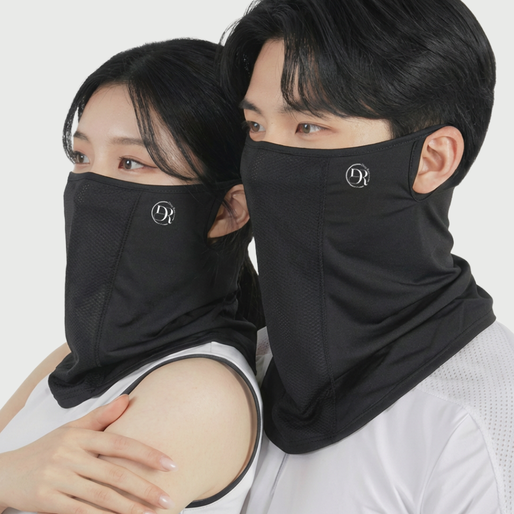 딥루트 자외선 차단 마스크, 블랙+블랙, 2개, FREE