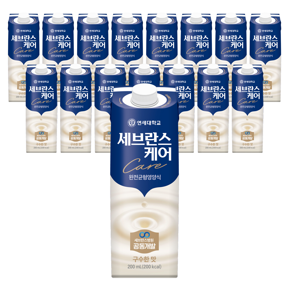 연세유업 세브란스케어 완전균형영양식 구수한맛, 200ml, 16팩