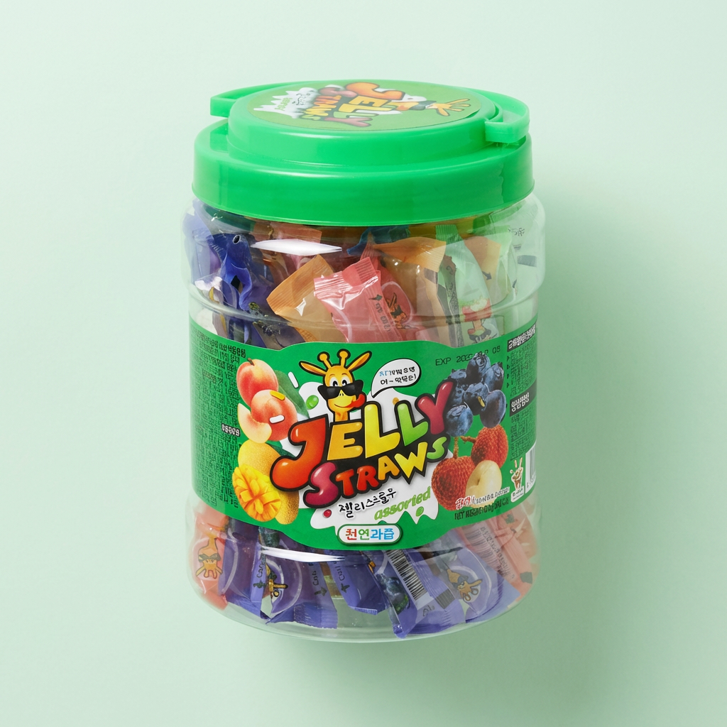 젤리스트로우 대용량 과일 젤리, 810g, 1개