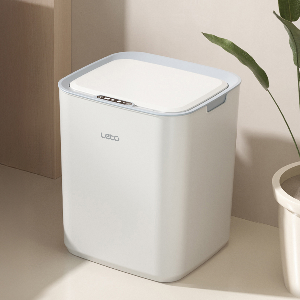 레토 자동 센서 종량제 휴지통, LLT-A01, 화이트, 22L, 1개