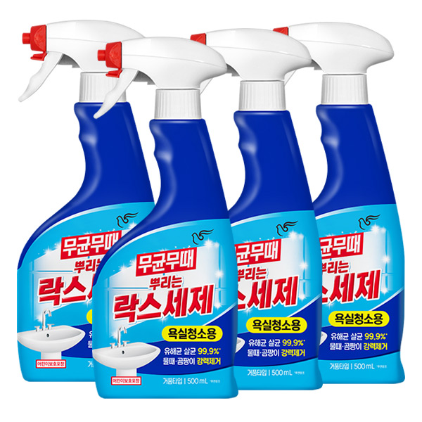 샵피온 (주) 피죤 무균무때 락스욕실, 500ml 4개