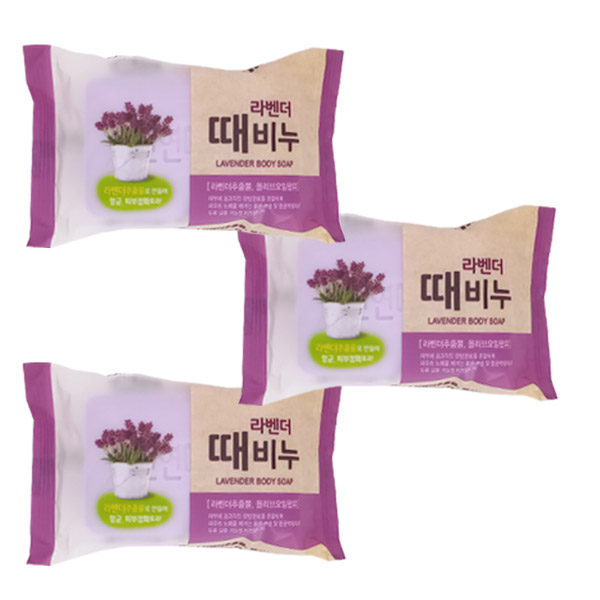 태광 때비누, 라벤더, 150g, 3개